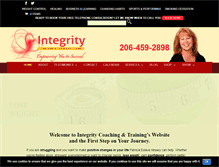 Tablet Screenshot of integritycoachingandtraining.com